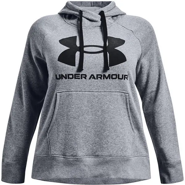 Under Armour Rival Fleece Logo Hoodie Womens Performance Hoodies 8 (XS) Purple 34214924310