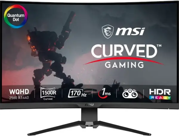 MSI 32" MAG325CQRF Quad HD Curved Gaming LED Monitor