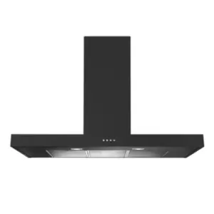 Rangemaster UNBHDS90SL/ 90cm Flat Chimney Hood Finished in Slate