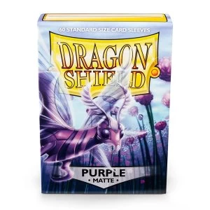 Dragon Shield Standard Matte Purple Card Sleeves - 60 Sleeves