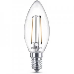 Philips LED (monochrome) EEC A++ (A++ - E) E14 Candle 2 W = 25 W Warm white (Ø x L) 35mm x 97mm