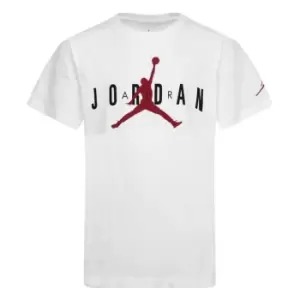 Air Jordan Longline Graphic T Shirt Junior Boys - White