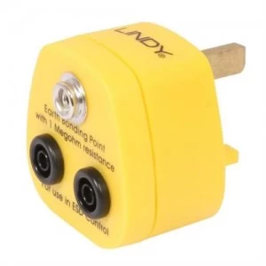 Lindy 40169 Yellow power plug adapter