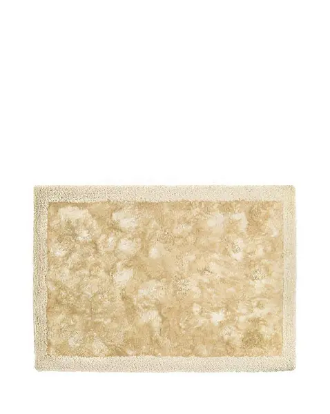 Origins Shimmer Shaggy Border Rug Champagne 120X170 WB29405