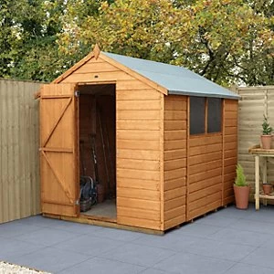 Forest Garden 8 x 6ft Shiplap Apex Dip Treated Shed with Assembly