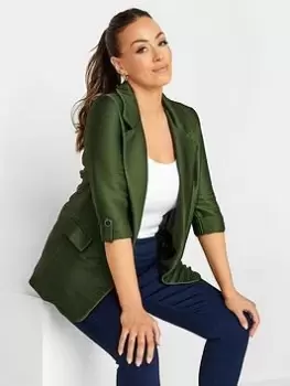 M&Co Edge To Edge Blazer Jacket, Green, Size 10, Women