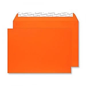Creative Senses Velvet Envelopes C5 Peel & Seal 162 x 229mm Plain 140 gsm Orange Velvet Pack of 125