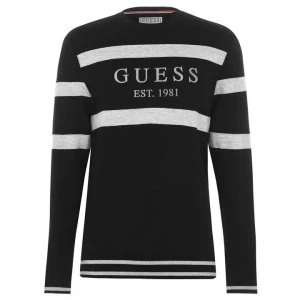 Guess Guess Jack Crew Neck Sweatshirt - Jet Black JBLK