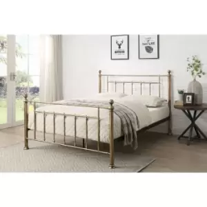 Harpenden Brushed Gold King Size Metal Bed Frame 5ft - Brushed Gold