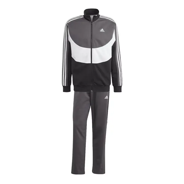 Colour Block Tracksuit in Cotton Mix