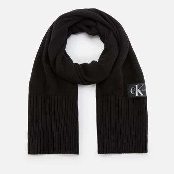 Calvin Klein Jeans Mens Knitted Scarf - Black Beauty