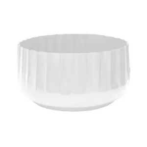 Hudson Corrugated Bowl Planter White