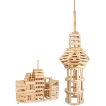 Wooden City Block Playset - 250 Pieces