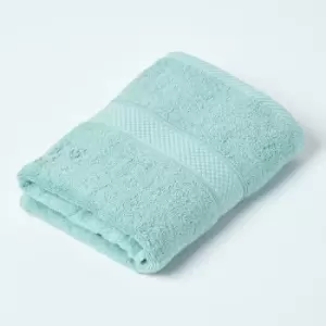 HOMESCAPES Turkish Cotton Guest Towel, Sea Green - Sea Green