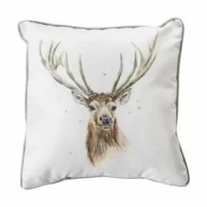 Crossland Grove Stag Watercolour Cushion Mink 450x450mm