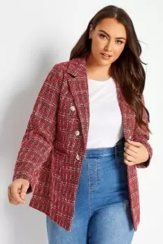 Long Sleeve Boucle Blazer