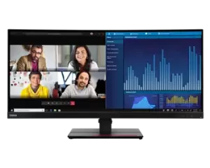Lenovo ThinkVision P34w-20 34" 63F2RAR3US Quad HD Curved IPS LED Monitor