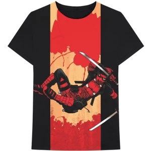 Marvel Comics - Deadpool Samurai Mens Small T-Shirt - Black