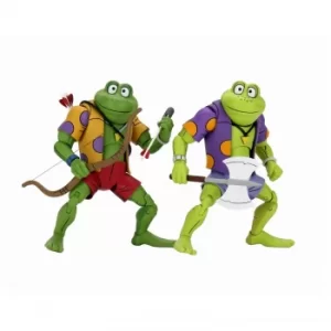 NECA Teenage Mutant Ninja Turtles Cartoon Genghis and Rasputin Frog Ultimate 7" Scale Action Figure 2-Pack