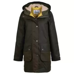 Barbour Womens Lunan Wax Jacket Fern/Olive/Limeade 8