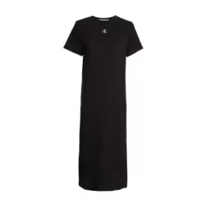 Calvin Klein Jeans Mono Rib Dress - Black