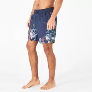 Firetrap AOP Swim Shorts Mens - Brown