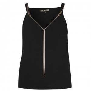 Biba Logo Necklace Cami - Black