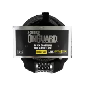 OnGuard X Doberman Combo 8031 Cable Lock 1850 x 12mm