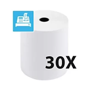 Exacompta Receipt Rolls 1Ply Thermal, 48g, 80x80, 3 Sets of 10 Rolls