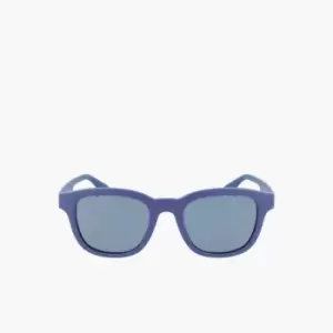 Lacoste Unisex Rectangle Plastic Active Line Sunglasses Size Unique size Matte Blue