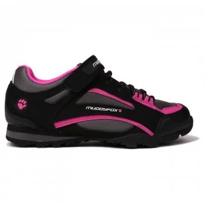 Muddyfox TOUR100 Low Ladies Cycling Shoes - Black/Char/Pink