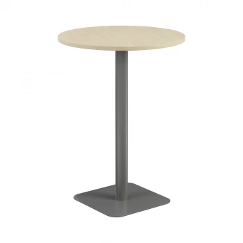 Contract 800mm High Table - Maple Top and Silver Legs