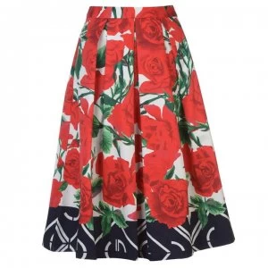 Gant Gant Pleated Rose Skirt Womens - 6 ALL OVR PRNT