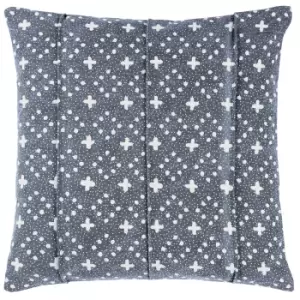 Helm Organic Look Cotton Cushion Ink / 50 x 50cm / Polyester Filled