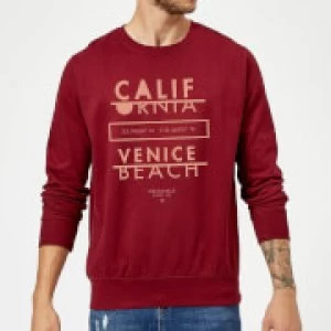 Venice Beach Sweatshirt - Burgundy - XXL