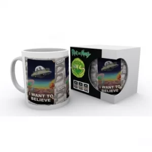 Rick and Morty I Want to Believe Mug