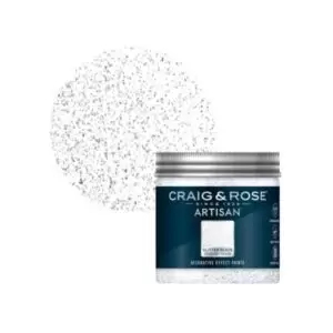 Craig & Rose Starlight Silver Wall & Ceiling Topcoat Special Effect Paint, 300Ml