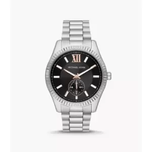 Michael Kors Mens Lexington Multifunction Stainless Steel Watch - Silver