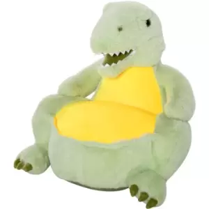 Homcom - Animal Kids Sofa Chair Cartoon Dinosaur with Armrest 60 x 55 x 59cm Green