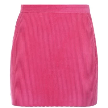 Jack Wills Mae A Line Corduroy Mini Skirt - Pink