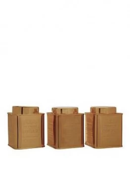 Premier Housewares Chai Square Set Of 3 Canisters