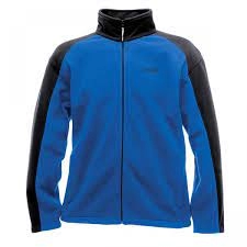 Regatta Blue And Navy Hedman Zip Through Fleece - S