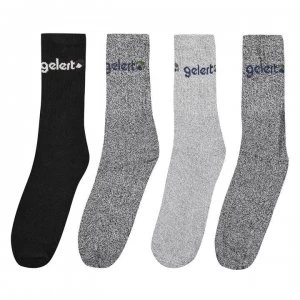 Gelert Walking Boot Sock 4 Pack Mens - Brown