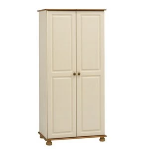 Oslo Cream Pine Double Wardrobe (H)1853mm (W)883mm (D)570mm