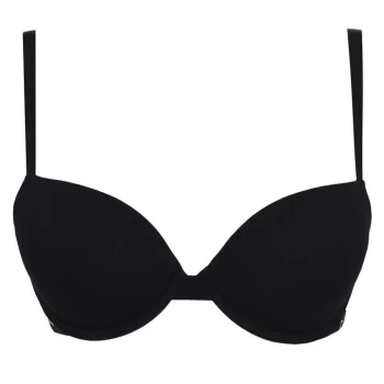 Emporio Armani Underwear Logo Push Up Bra - Black 00020