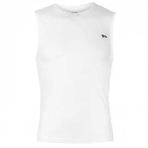 Lonsdale Sleeveless Small Logo Tee Shirt Mens - White