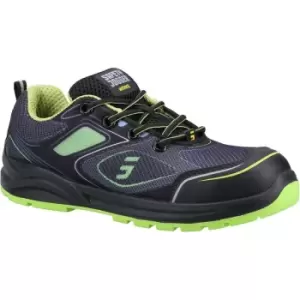 Safety Jogger Mens Cador Safety Trainers (8 UK) (Black/Green)