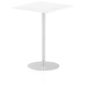 Italia Poseur Table Square 800800 Top 1145 High White