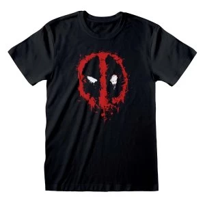 Marvel Comics Deadpool - Splat Unisex Medium T-Shirt - Black