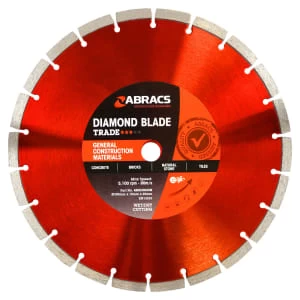 Abracs GP ABDD30020M Diamond Segmented Petrol Saw Blade - 300 x 10 x 20mm